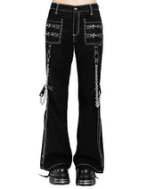 Unisex Night Pant in White Stitch: Modern, Durable Pajama Bottoms